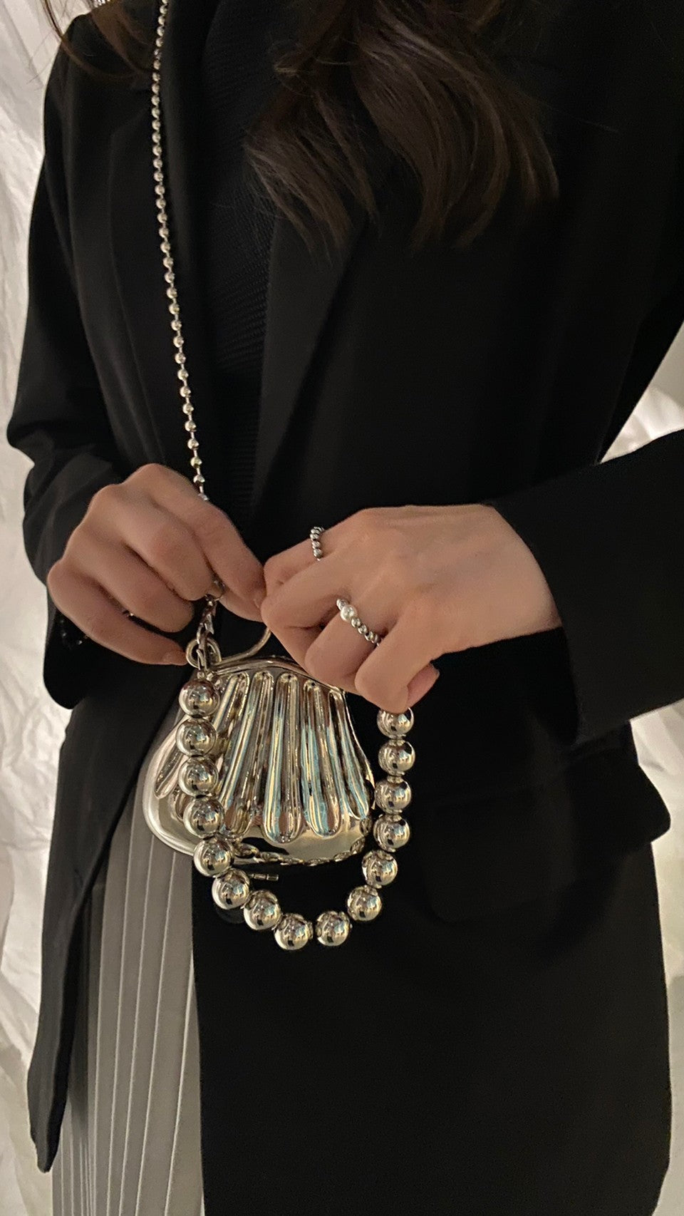 MINI BAG-METAL SEAHELL